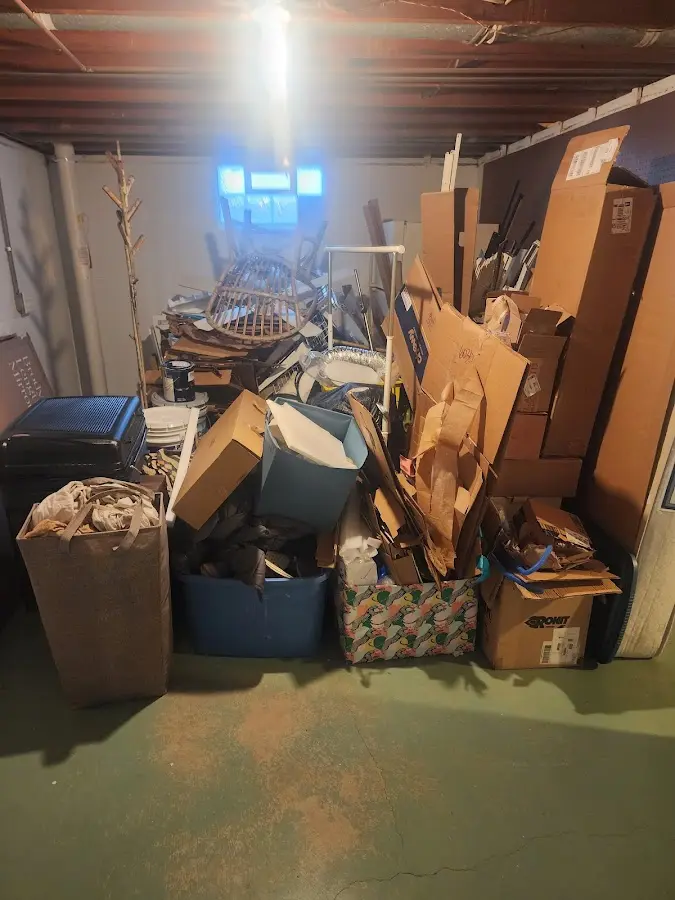 Roll-off dumpster container at job site for 20 Yard Dumpster Rental in Penbrook